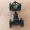 DIN Forged Carbon Steel A105 Flange Connection End Globe Valve